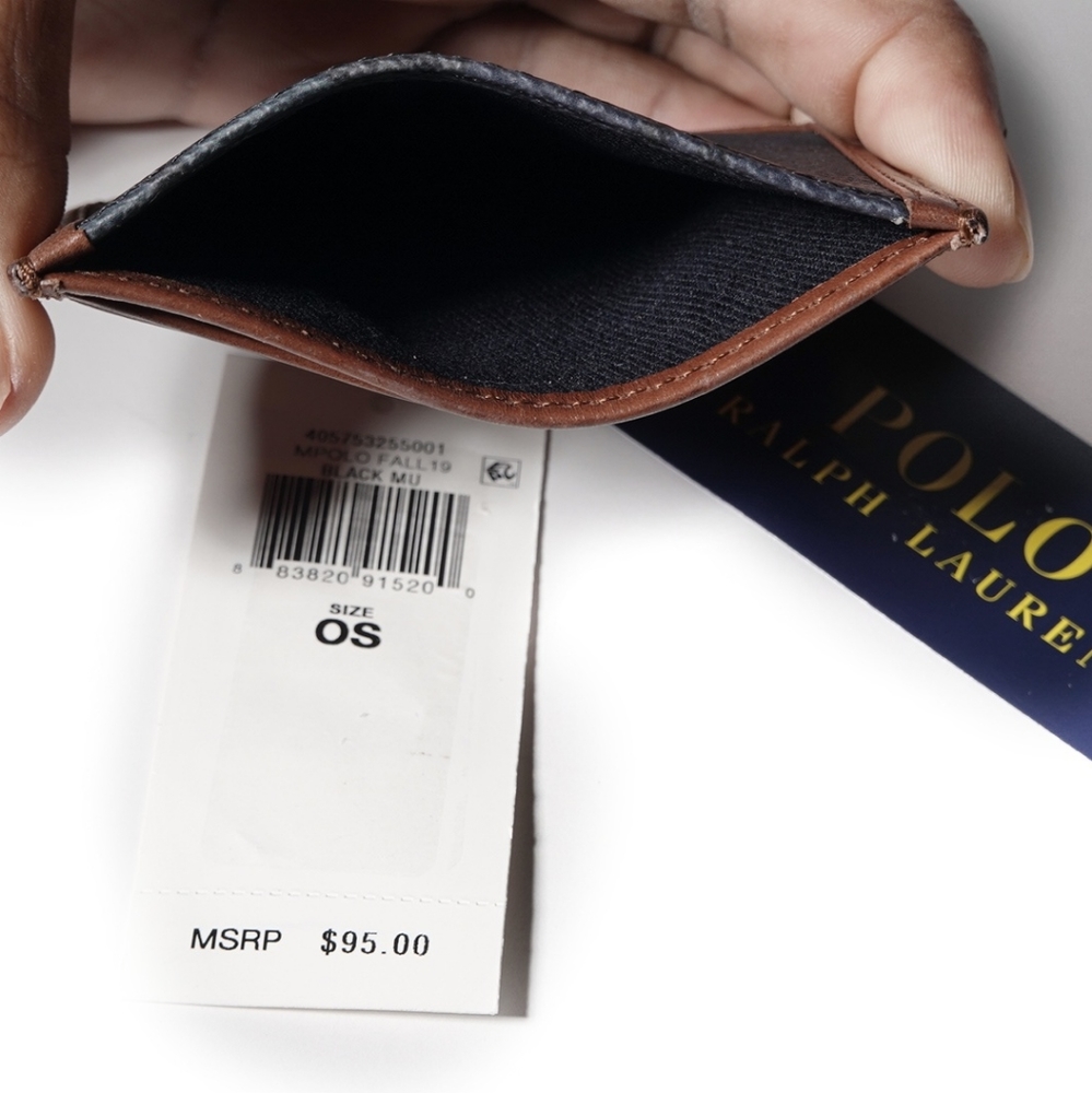 POLO RALPH LAUREN BW HERITAGE CARD CASE - Picture 2 of 3